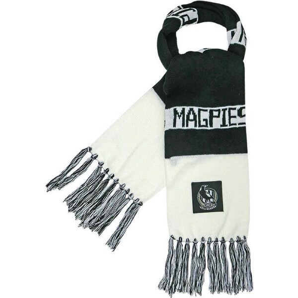 Collingwood Magpies AFL Bar Scarf Warm Winter Neckwear