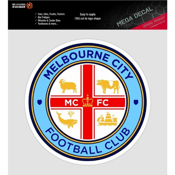 Melbourne City A-League 4WD Car Bike Mega Decal Sticker