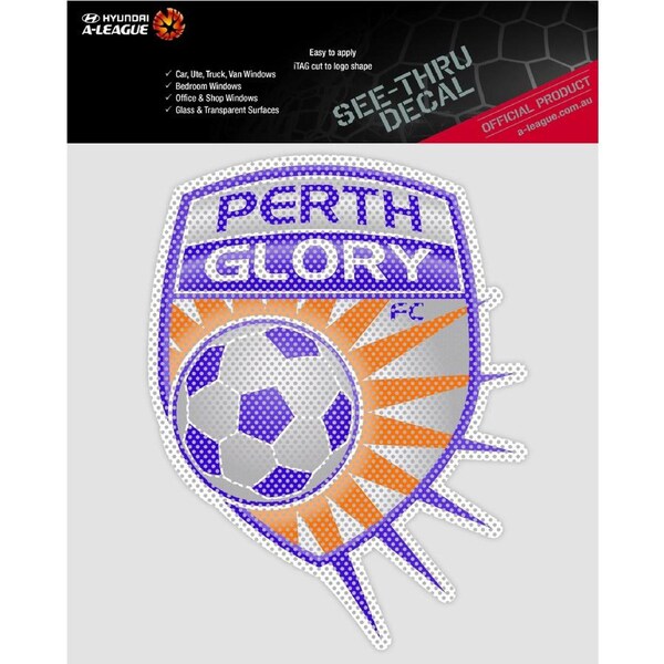 Perth Glory A-League 4WD Car Glass See-Thu Decal Sticker