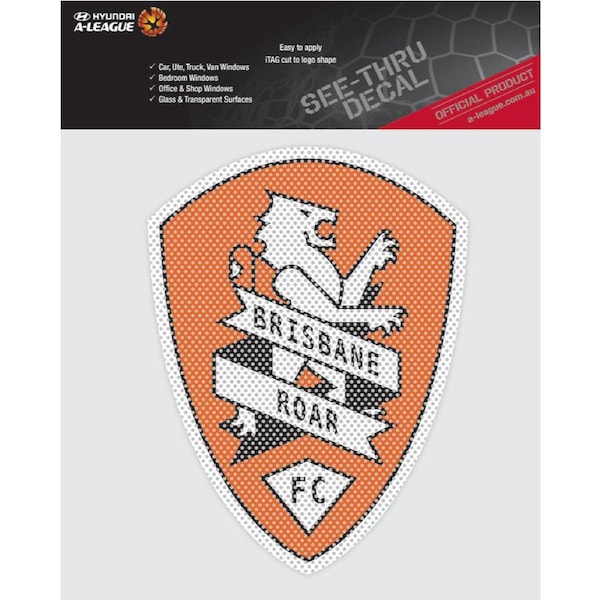 Brisbane Roar A-League 4WD Car Glass See-Thu Decal Sticker