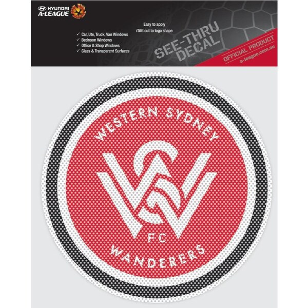 Western Sydney Wander A-League 4WD Car Glass See-Thu Decal Sticker