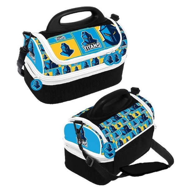 Gold Coast Titans NRL Insulated School Lunch Box dome Cooler BAG
