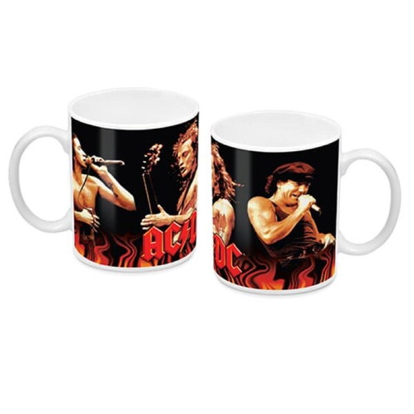 ACDC Coffee Mug Cup Trio Band Design