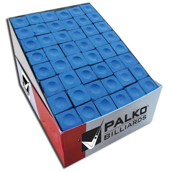 BULK Pool Snooker Billiard Table Cue Chalk Blue 144 Cubes