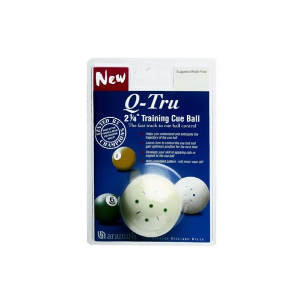Aramith Q-Tru Training 2 & 1/4" inch Snooker Pool Billiard Cue Ball