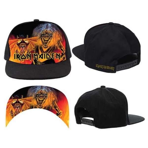 Iron Maiden Number of the Beast Flat Peak Hat Cap