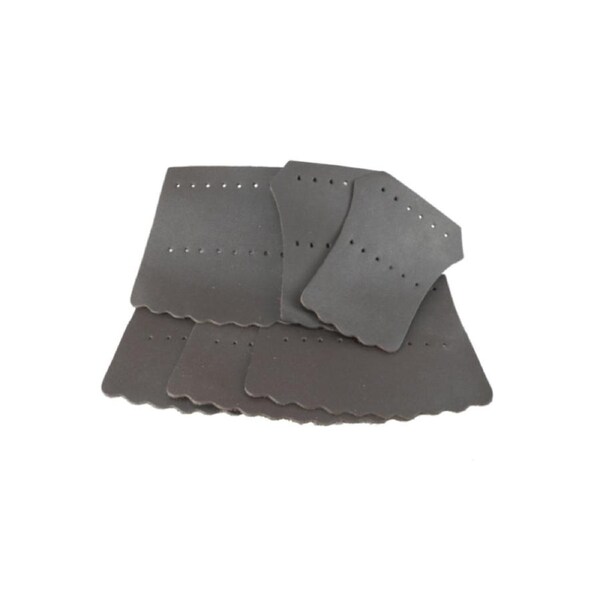 Pool Snooker Billiard Table Pocket Leathers Soft Dark Brown Set of 6