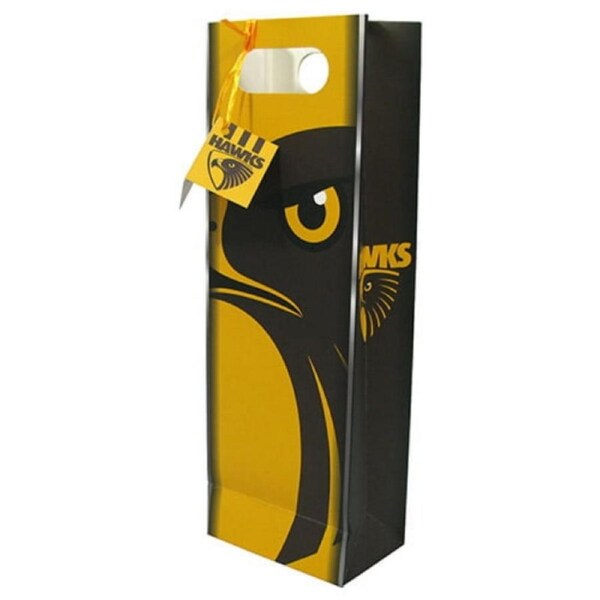 Hawthorn Hawks AFL Wine Bottle Gift Bag