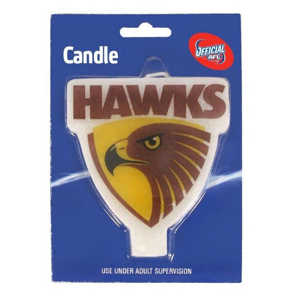 Hawthorn Hawks AFL Team Logo Birthday Candle