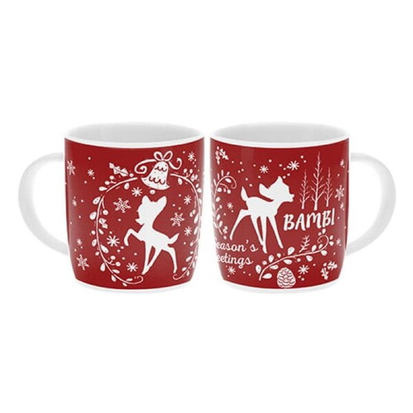 Disney Bambi Red 400mL Barrel Coffee Mug Cup