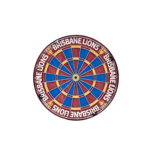Brisbane Lions AFL Aussie Rules Football Bristle Dart Board