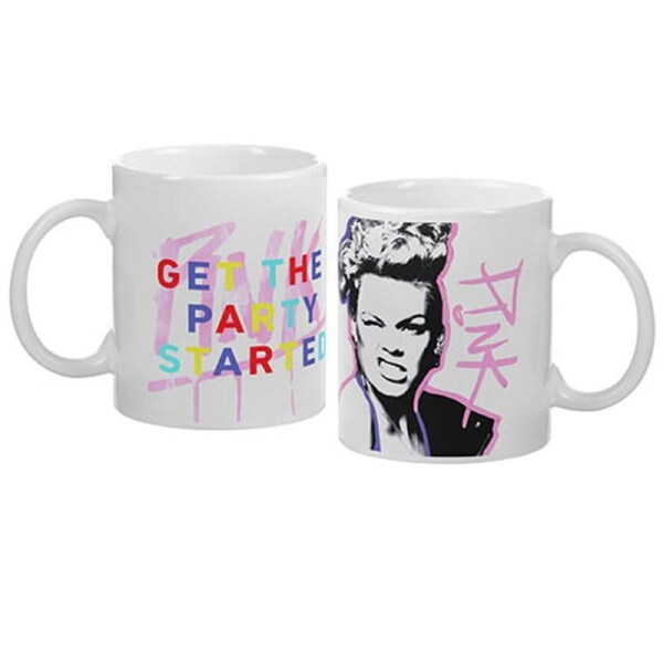PINK Singer Artist Get the Party Started Ceramic Coffee Mug Cup