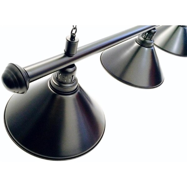 Pool Snooker Billiard Table LARGE FULL BLACK Light (4 x Black Shades)