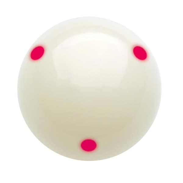 Measle White Pool Snooker Billiard Table Cue Ball 2 inch Red Spot