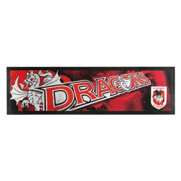 St George Illawarra Dragons NRL Bar Mat Runner Team Logo