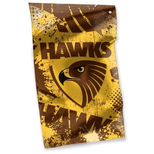 Hawthorn Hawks AFL Aussie Rules Football Cape Wall Flag Banner