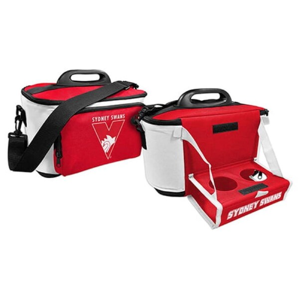 Sydney Swans AFL Lunch Cooler Bag With Drink Tray Table