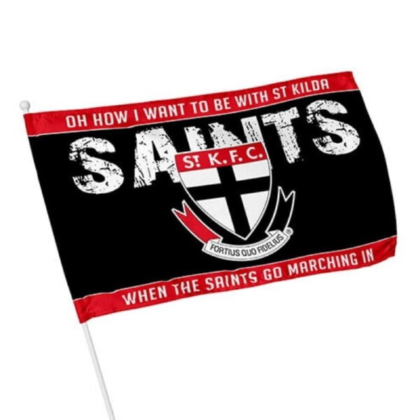 St Kilda Saints AFL KIDS Pole Game Day Flag Banner