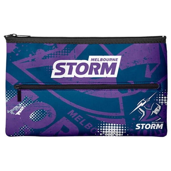 NRL Melbourne Storm QUALITY LARGE Pencil Case for School Work Stationary