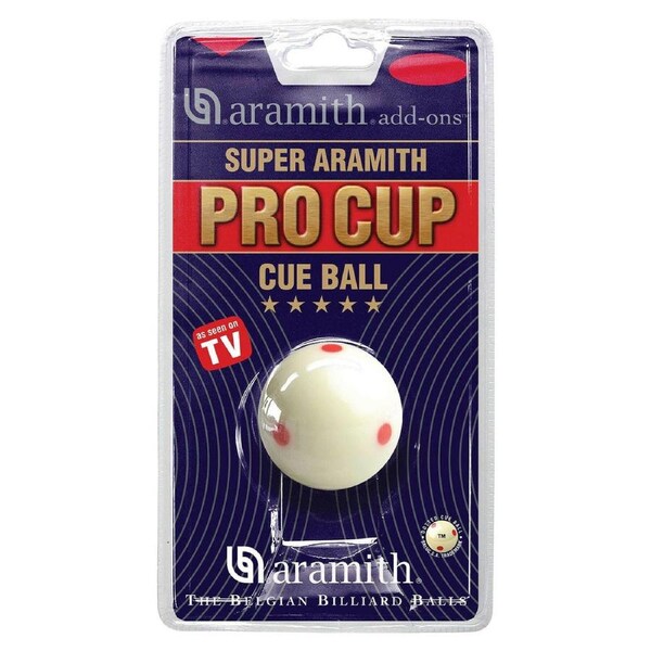 Aramith Pro Cup Pool Snooker Billiard Measle Spot White Cue Ball 2" inch