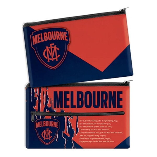 Melbourne Demons AFL QUALITY LARGE Pencil Case for School Work Stationary