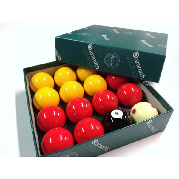 Aramith Premier Casino Pool Balls 2 inch WITH 1 & 7/8 inch Measle White Ball