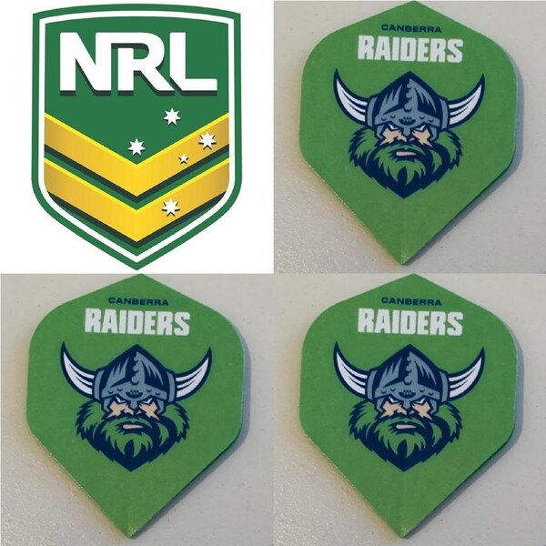 NRL Canberra Raiders Dart Board Dart Flights