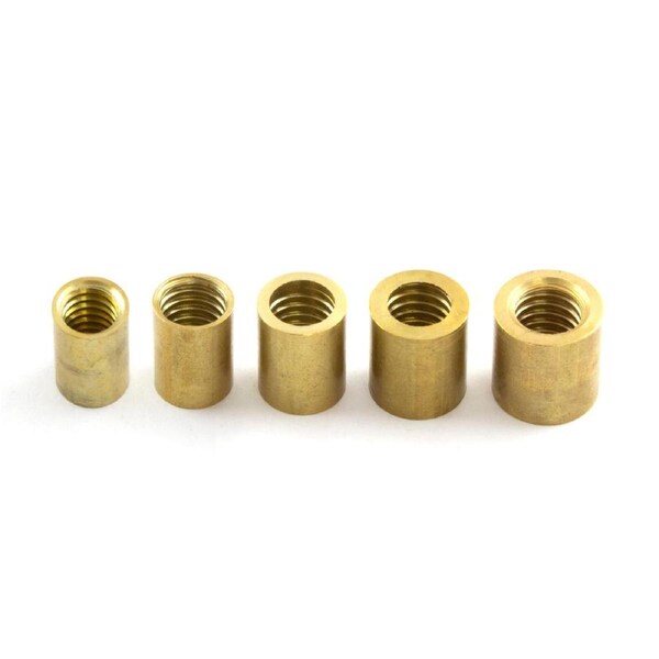 Pool Snooker Billiard Cue Tip Brass Ferrule 9mm (2 x Glue on Type)