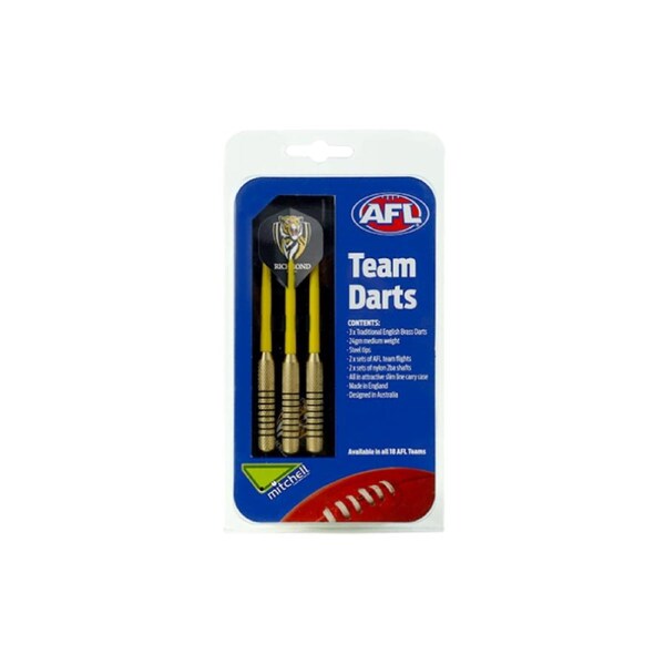 Richmond Tigers AFL Aussie Rules Football Team Darts Set