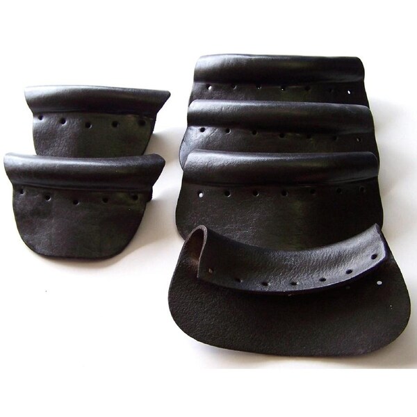 BLACK QUALITY Pool Snooker Billiard Table THICK MOULDED Pocket LEATHERS set of 6