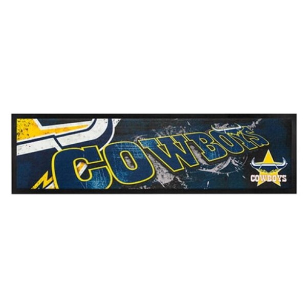 North QLD Queensland Cowboys NRL Bar Mat Runner Team Logo