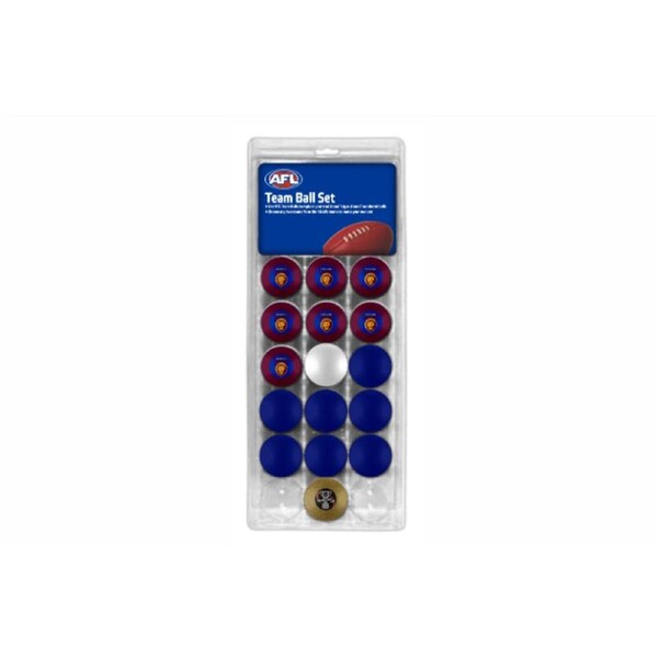 Brisbane Lions AFL Pool Snooker Billiard Balls Set
