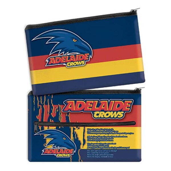 Adelaide Crows AFL QUALITY LARGE Pencil Case for School Work Stationary