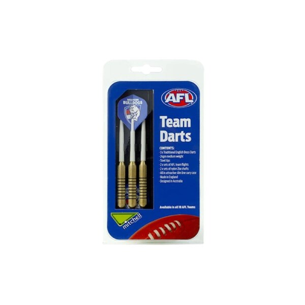 Western Bulldogs AFL Aussie Rules Football Team Darts Set