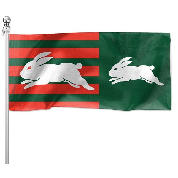 NRL South Sydney Rabbitohs Pole Flag LARGE 1800x900mm Licensed (Pole not included)