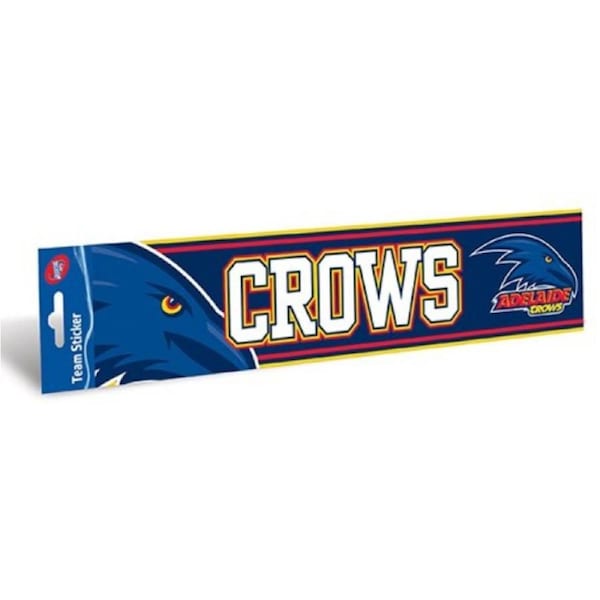 Adelaide Crows Official AFL Team Logo Bumper Sticker 305mm x 75mm