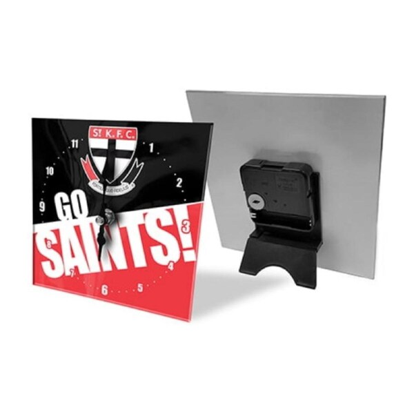 St Kilda Saints AFL Mini Glass Clock
