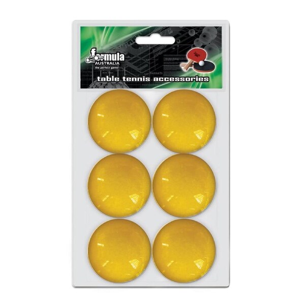 Formula Sports Table Tennis Ball Ping Pong Balls 6 Pack ORANGE