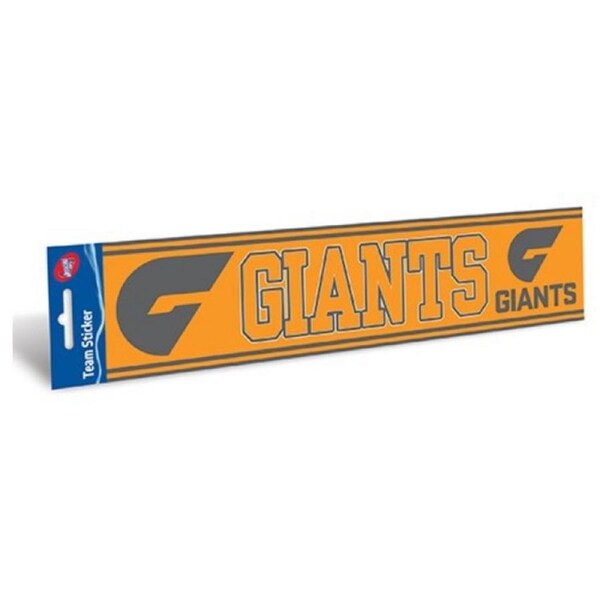 Greater Western Giants Official AFL Team Logo Bumper Sticker 305mm x 75mm