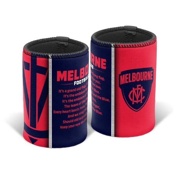 Melbourne Demons AFL TEAM SONG Beer Can Bottle Cooler Stubby Holder Cosy