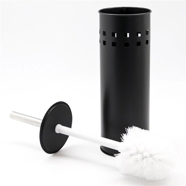 Boxsweden Bathroom Cleaning Stainless Steel Toilet Brush w/ Holder Set Assorted