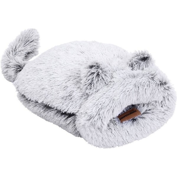 Paws & Claws 50x50cm Calming Cat/Pet/Kitten Plush Washable Snuggler Bed Grey