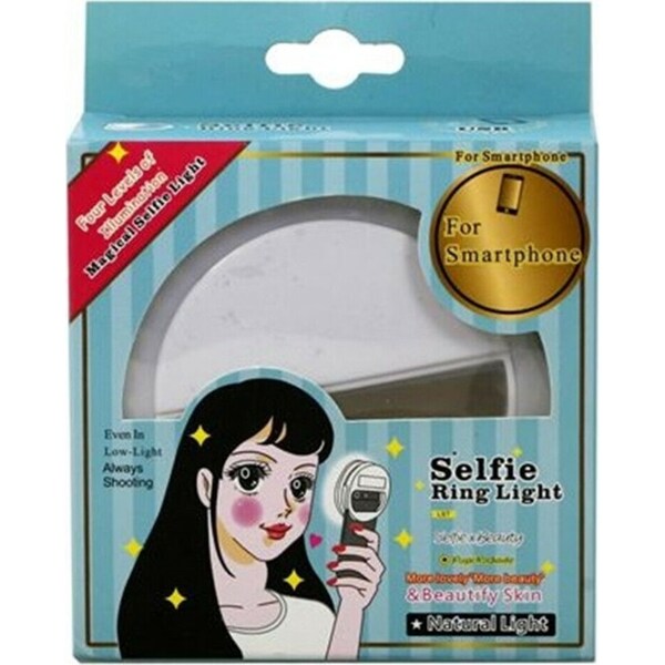 2x Selfie LED Ring Fill Lights 3Modes Camera Photography iPhone Android Phone AU