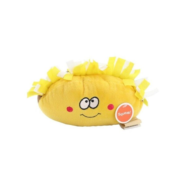 6 x Squeaky Food Mini Pet Plush Chew Toy 17CM Squeaker Burger Training Dog Puppy