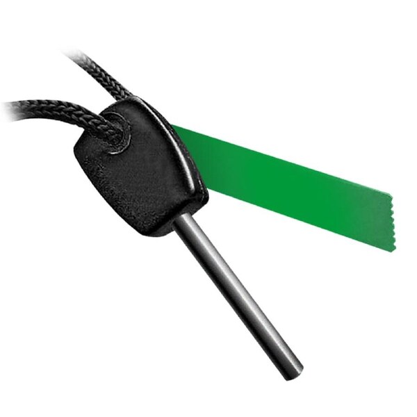 Survival Magnesium Flint & Steel Striker Fire Starter Lighter Stick Camping Black