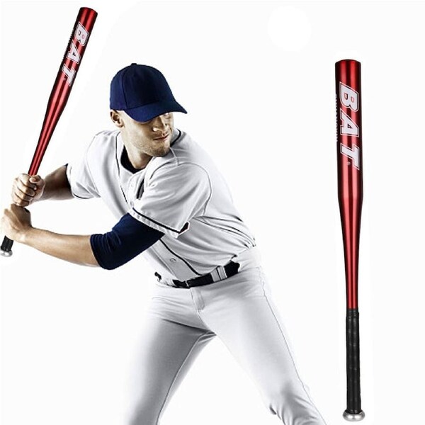 Vivva 25inch Red Aluminium Baseball Bat Racket Outdoor Sports wood Lightweight