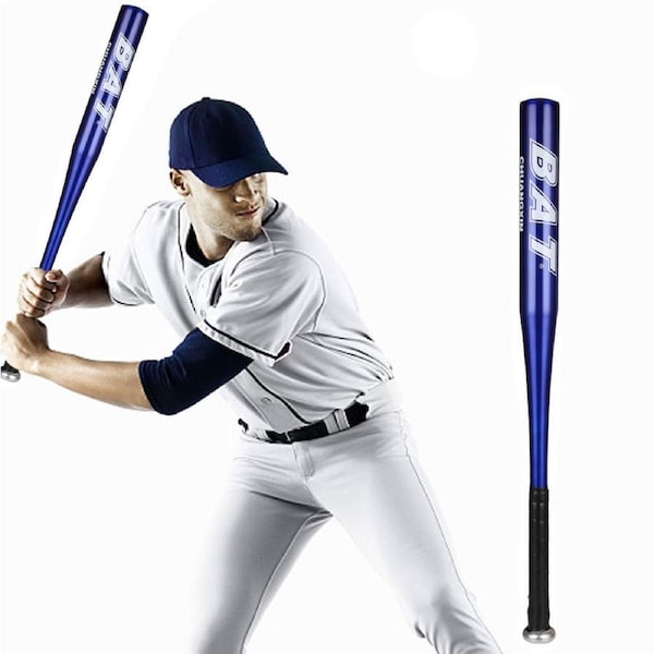 Vivva 25inch Blue Aluminium Baseball Bat Racket Outdoor Sports wood Lightweight