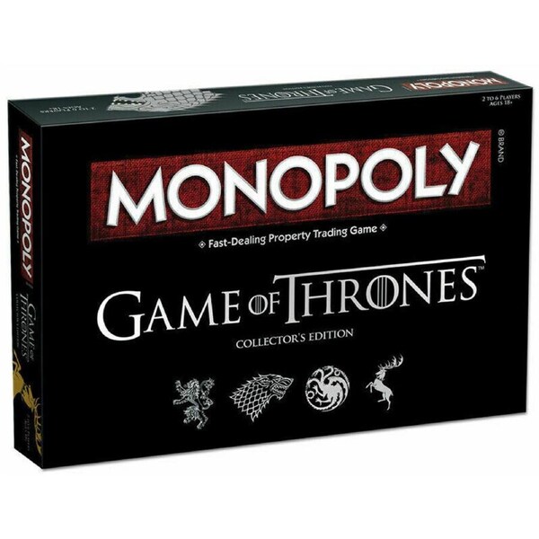 Monopoly Game Of Thrones Collector's Edition Family Party Board Game Cards Play