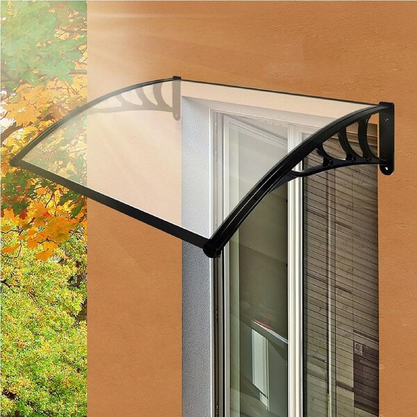 1m x 1.2m Mountview Door & Window Awnings - Clear