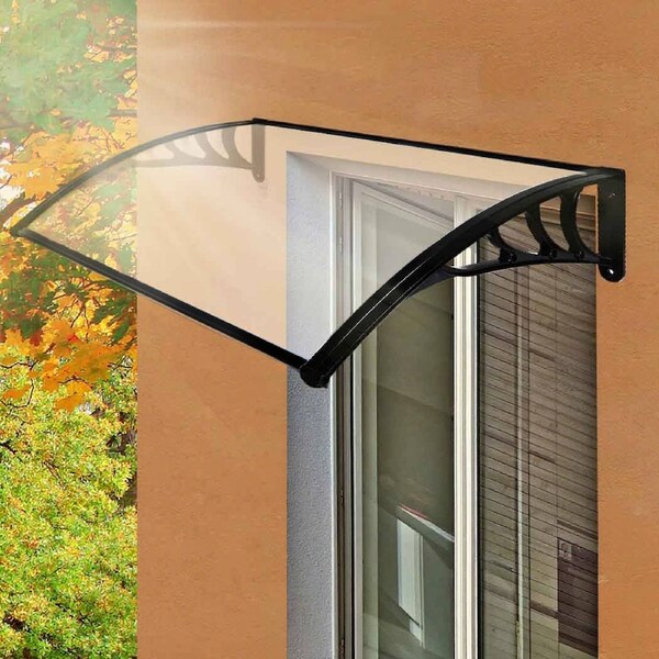 1m x 1.5m Mountview Door & Window Awnings - Clear